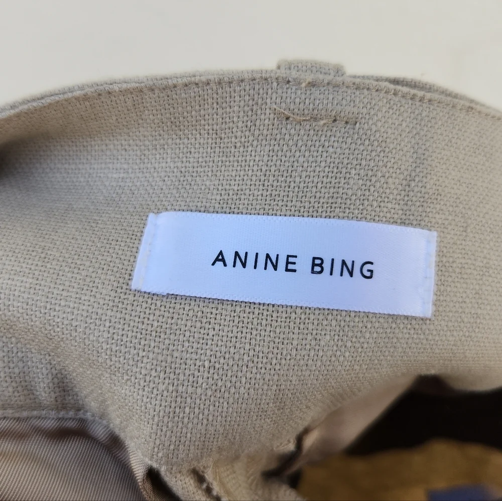 Anine Bing Elyse Trouser in Oat